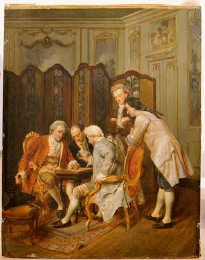 Backgammonspelarna, 1866 av Ignacio Leon y Escosura
