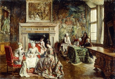 Äktenskapskontraktet, 1874 av Ignacio Leon y Escosura