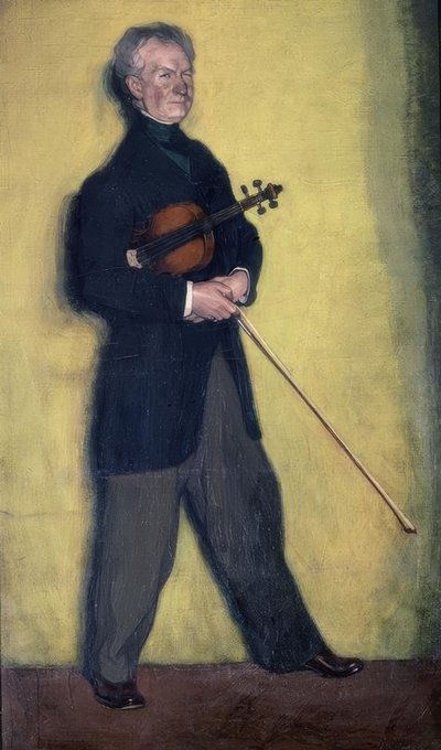 Porträtt av violinisten Larrapide – 1910 – 185 × 111 cm – olja på duk av Ignacio Zuloaga y Zabaleta