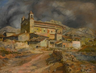 Kyrkan i Maluenda Kyrkan i Maluenda, ca. 1924. av Ignacio Zuloaga y Zabaleto