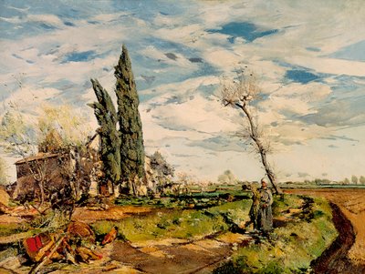 "" Kapellet "" Målning av Ignasi Mallol (1892-1940). 1925. Barcelona. Kataloniens nationalmuseum för konst. av Ignasi Mallol Casanovas