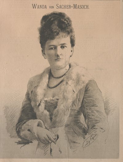 Författaren Wanda von Sacher-Masoch, född Angelika Aurora Rümelin, 1879. av Ignaz Eigner