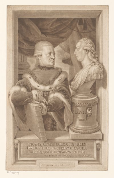 Porträtt av Franz Georg, riddare av Kees av Ignaz Unterberger