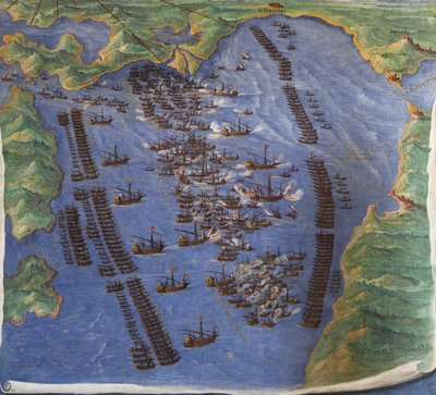 Slaget vid Lepanto, 1571 av Ignazio Danti
