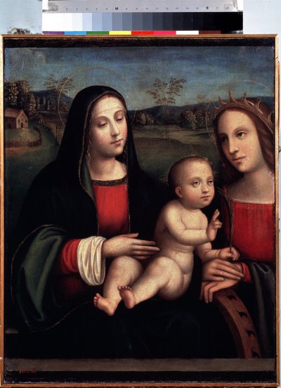Madonna mit Kind und der heiligen Katharina von Alexandrien von Il  Francia