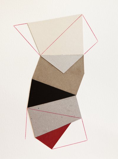 Geometrisk papperscollage av Ildefonso Martín