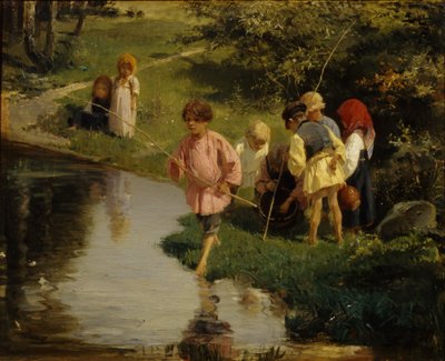 Barnfiske, 1882 av Illarion Mikhailovich Pryanishnikov