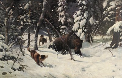 Björnjakten av Illarion Mikhailovich Pryanishnikov