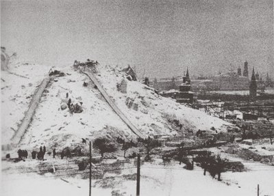 Rivningen av Kristus Frälsarens katedral i Moskva, 1931 av Ilya Arnoldovich Ilf