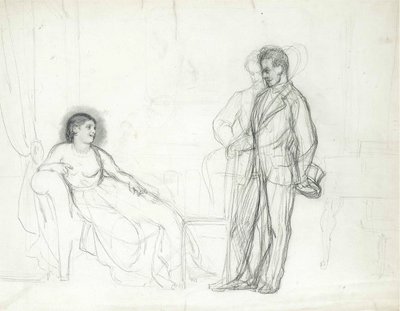 Adelina Patti som Violetta i operan La traviata av Giuseppe Verdi, slutet av 1860-talet - början av 1870-talet av Ilya Efimovich Repin