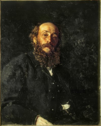 Porträtt av målaren Nikolai Gay av Ilya Efimovich Repin