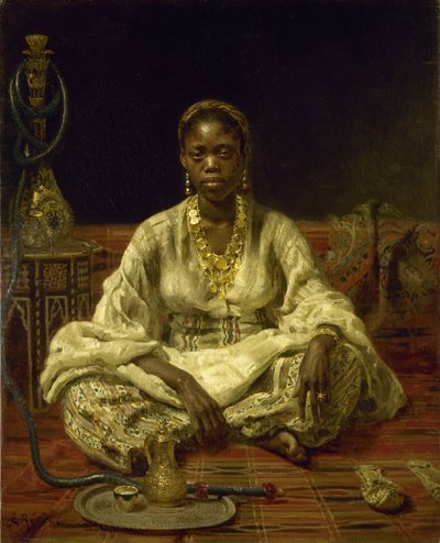 Svart kvinna, 1875-1876. av Ilya Efimovich Repin