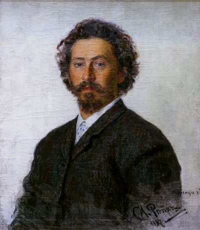 ILYA REPINE SJÄLVPORTRÄTT av Ilya Efimovich Repin