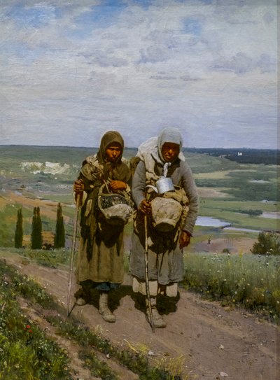 FROMMA KVINNOR PÅ PILGRIM av Ilya Efimovich Repin