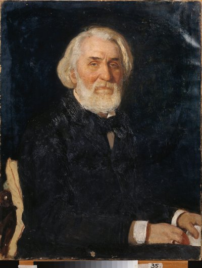 Porträtt av författaren Ivan Sergeyevich Turgenev (Turgenev av Ilya Efimovich Repin
