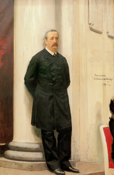 Porträtt av Alexander Borodin av Ilya Efimovich Repin
