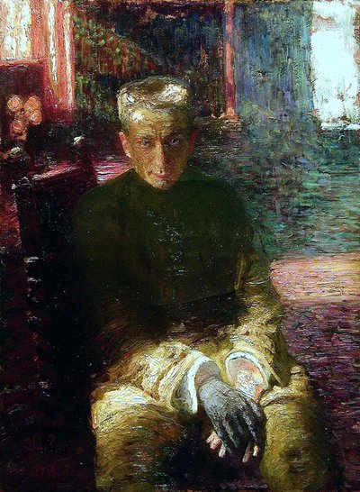 Porträtt av Alexander Kerenskij 1881-1970, 1918 av Ilya Efimovich Repin