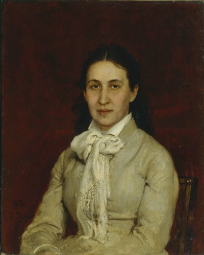 Porträtt av Elizaveta Grigoryevna Mamontova 1847-1908, 1878 av Ilya Efimovich Repin