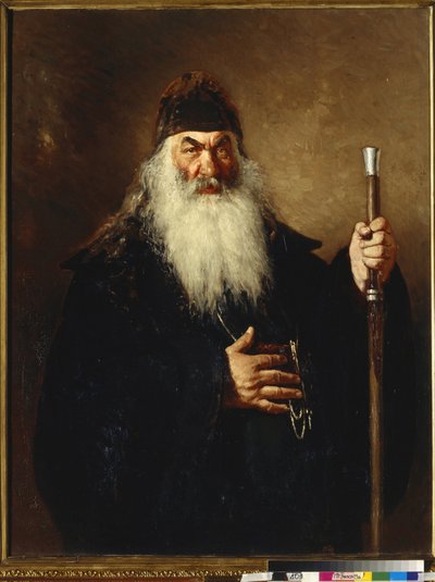 Protodiacre - Protodeacon - Repin, Ilya Yefimovich (1844-1930) - 1877 - Olja på duk - 124x96 - Statens Tretyakov Gallery, Moskva av Ilya Efimovich Repin