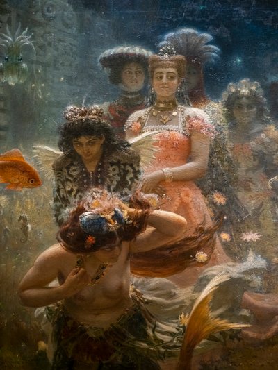 SADKO I UNDERVATTENSKUNGARIKET (detalj) av Ilya Efimovich Repin
