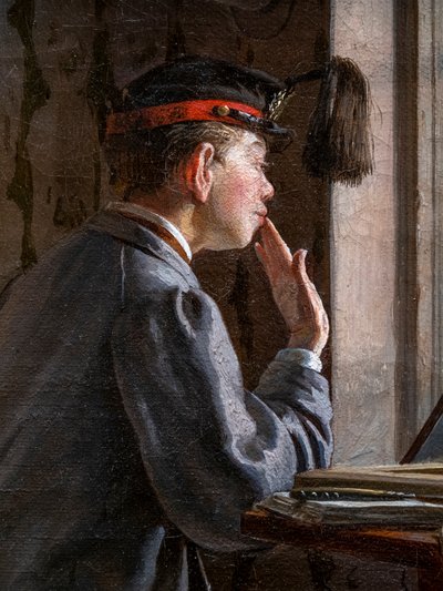 ELEVER FÖRBEREDELSER FÖR ETT TENTA (Detaljer) av Ilya Efimovich Repin
