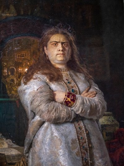 TSAREVNA SOFIA ALEXEIEVNA VID NOVODEVICHY-KLOSTERET av Ilya Efimovich Repin