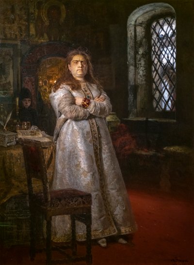 TSAREVNA SOFIA ALEXEIEVNA VID NOVODEVICHY-KLOSTERET av Ilya Efimovich Repin