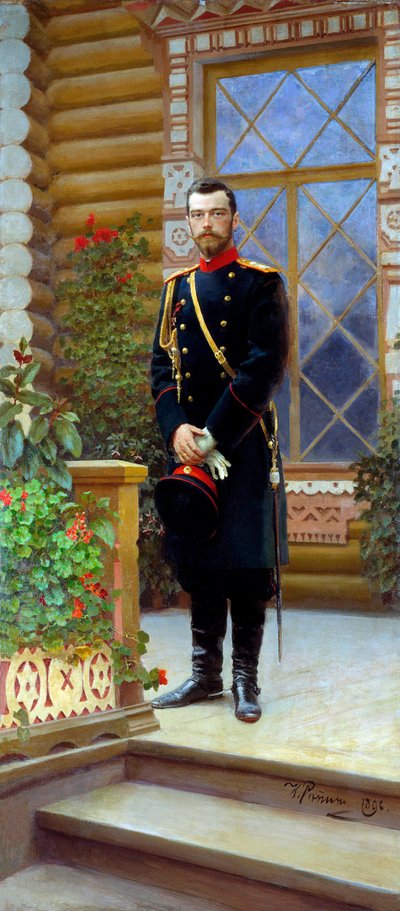 Tsar Nikolaj II av Ryssland, 1896. av Ilya Efimovich Repin