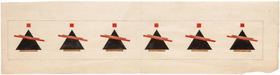 Sketch for a Suprematist Composition, 1922 av Ilya Grigorevich Chashnik