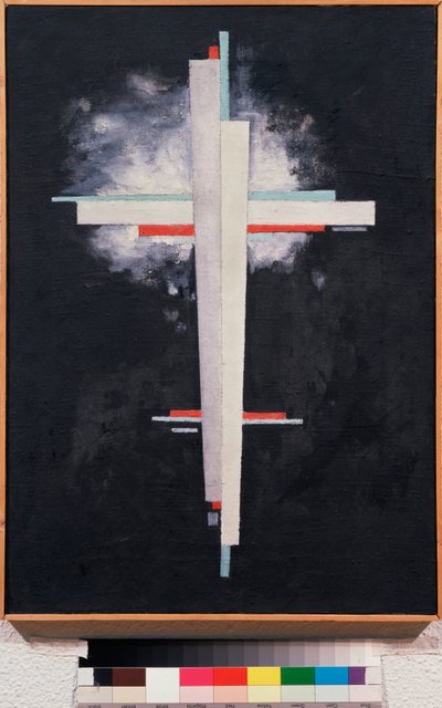 Suprematism - Suprematism - Målning av Ilya Grigoryevich Chashnik (Ilia Tchachnik) (1902-1929), olja på duk av Ilya Grigorevich Chashnik