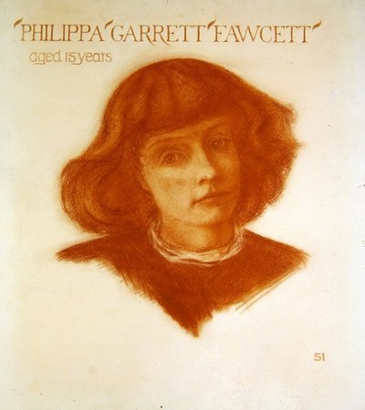 Porträtt av Philippa Garrett Fawcett i åldern 15 år av Image Selwyn