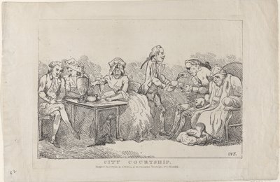 Stadsfrieri, 1786., 1786. av Imitator of Thomas Rowlandson.