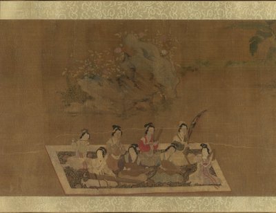 Lady Su Hui och hennes verspussel, 1500-talet. av In the style of Qiu Ying