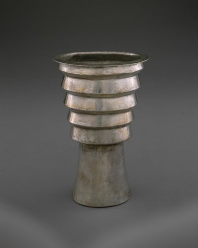 Stegbägare (aquilla), Later Horizon, 1470-1532 (silver) av Incan