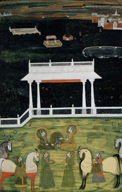 Ett furstligt paradis, ca. 1750-1760 av Indian School