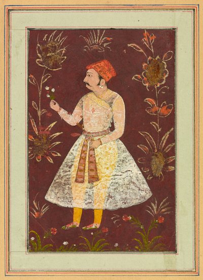 En adelsman från Rajput, ca 1630-1640 av Indian School