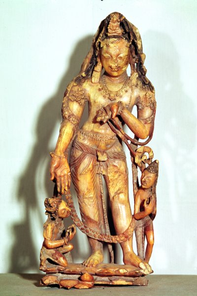 Avalokitesvara figur, från Kashmir av Indian School
