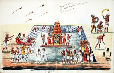Ceremoni (wc på papper) av Indian School