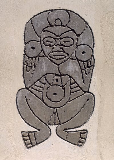 Kopia av ett indiskt motiv från Taino av Indian School