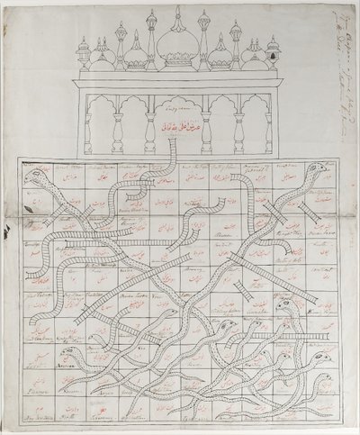 Design för spelet Snakes and Ladders av Indian School