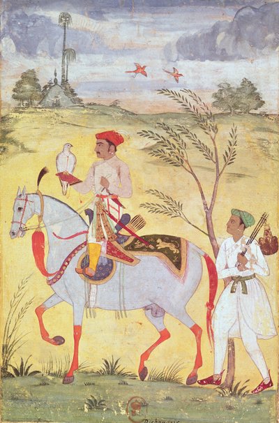 Kejsar Jahangir (1569-1627) av Indian School