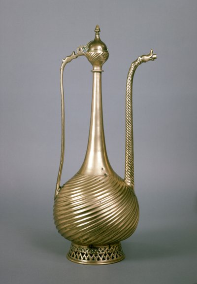 Ewer, indiska subkontinenten, 1500-talet (mässing) av Indian School