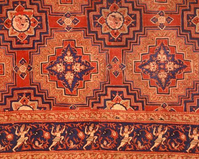 Tyg från Ayuttaya-perioden med thailändsk design (tryckt bomull) av Indian School