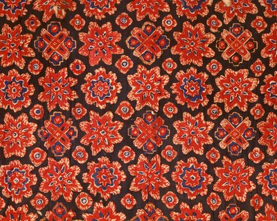Tyg med gammal thailändsk design (tryckt bomull) av Indian School