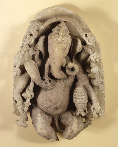 Figur av Ganapati, Chandella-dynastin (sandsten) av Indian School