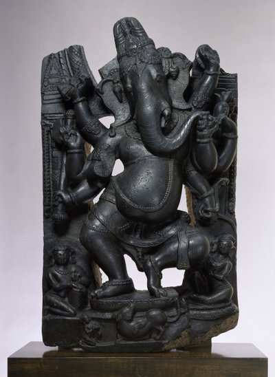 Ganesha (muskovit biotitskifer) av Indian School