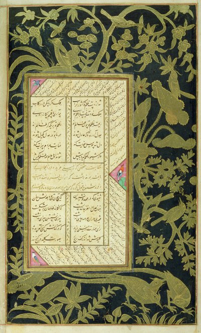 I. 20,f.150v Panj Ganj av Jami, c.1603 av Indian School