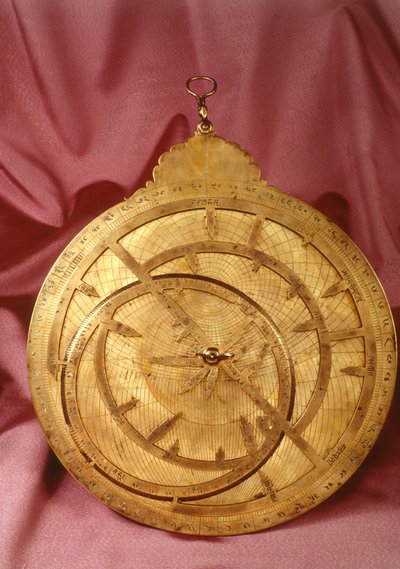 Indisk astrolabium (mässing) av Indian School