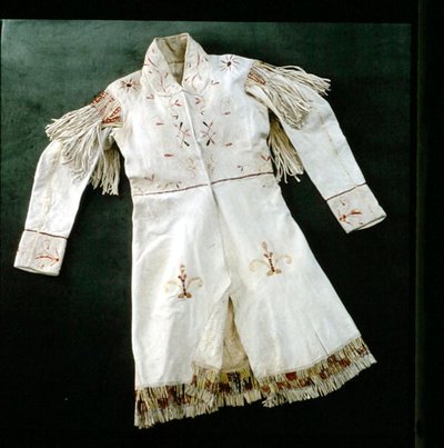 JJ Audubons (1785-1851) dekorerad kappa (textil) av Indian School