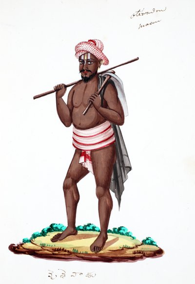 Arbetare (wc på papper) av Indian School